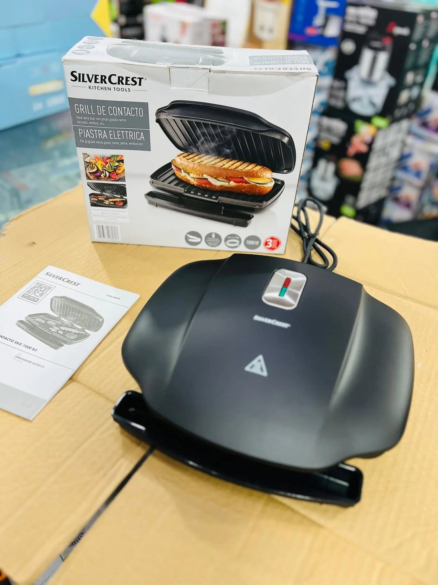 Silver Crest Grill 1 Year Warranty (1000w) German Lot imported - #galaxiee.com#