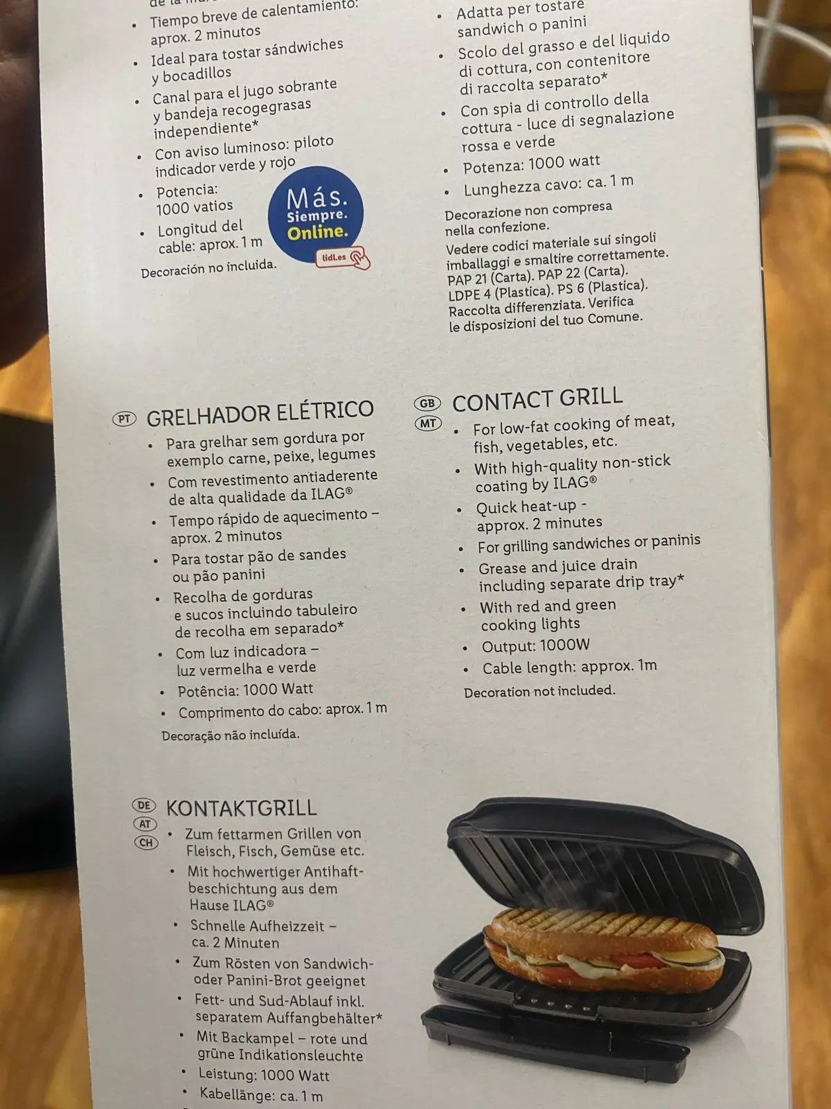 Silver Crest Grill 1 Year Warranty (1000w) German Lot imported - #galaxiee.com#