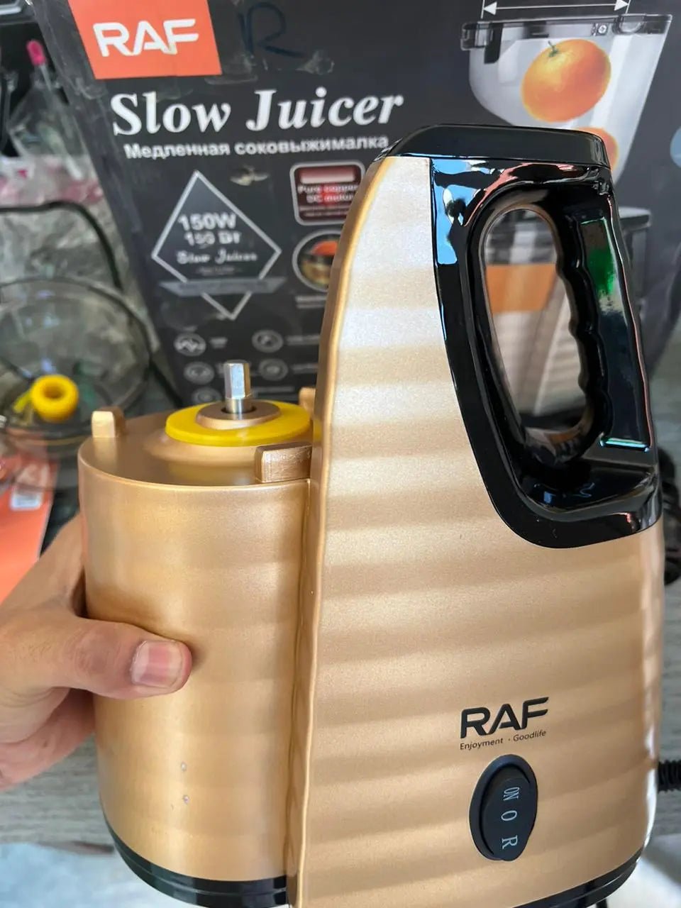 Slow Press Juicer RAF Vegetable & Fruit Extractor Juicer Machine - #galaxiee.com#
