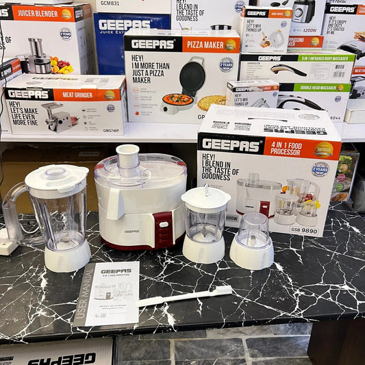 Geepas 4 - in - 1 Food Processor GSB9890 - #galaxiee.com#