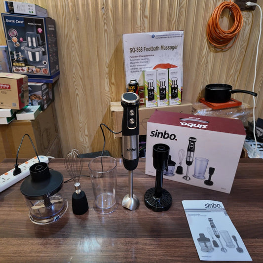 Lot Imported Sinbo 4 - in - 1 Hand Blender & Chopper Set - #galaxiee.com#
