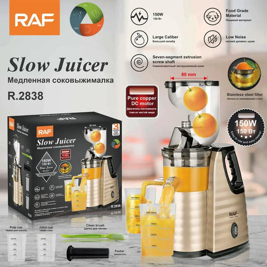 Slow Press Juicer RAF Vegetable & Fruit Extractor Juicer Machine - #galaxiee.com#