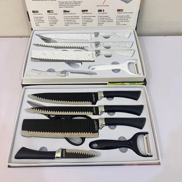 Zepter 6 in 1 Kitchen knives set with peeler & Scissor – Made for Europe – Poland Lot ImportHigh quality - #galaxiee.com#