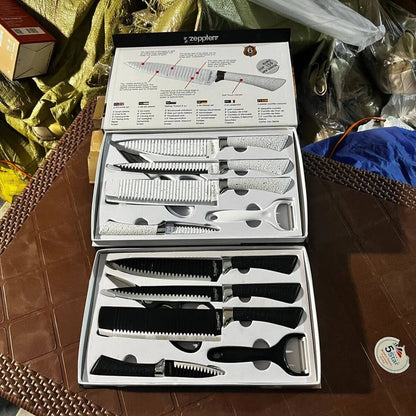 Zepter 6 in 1 Kitchen knives set with peeler & Scissor – Made for Europe – Poland Lot ImportHigh quality - #galaxiee.com#